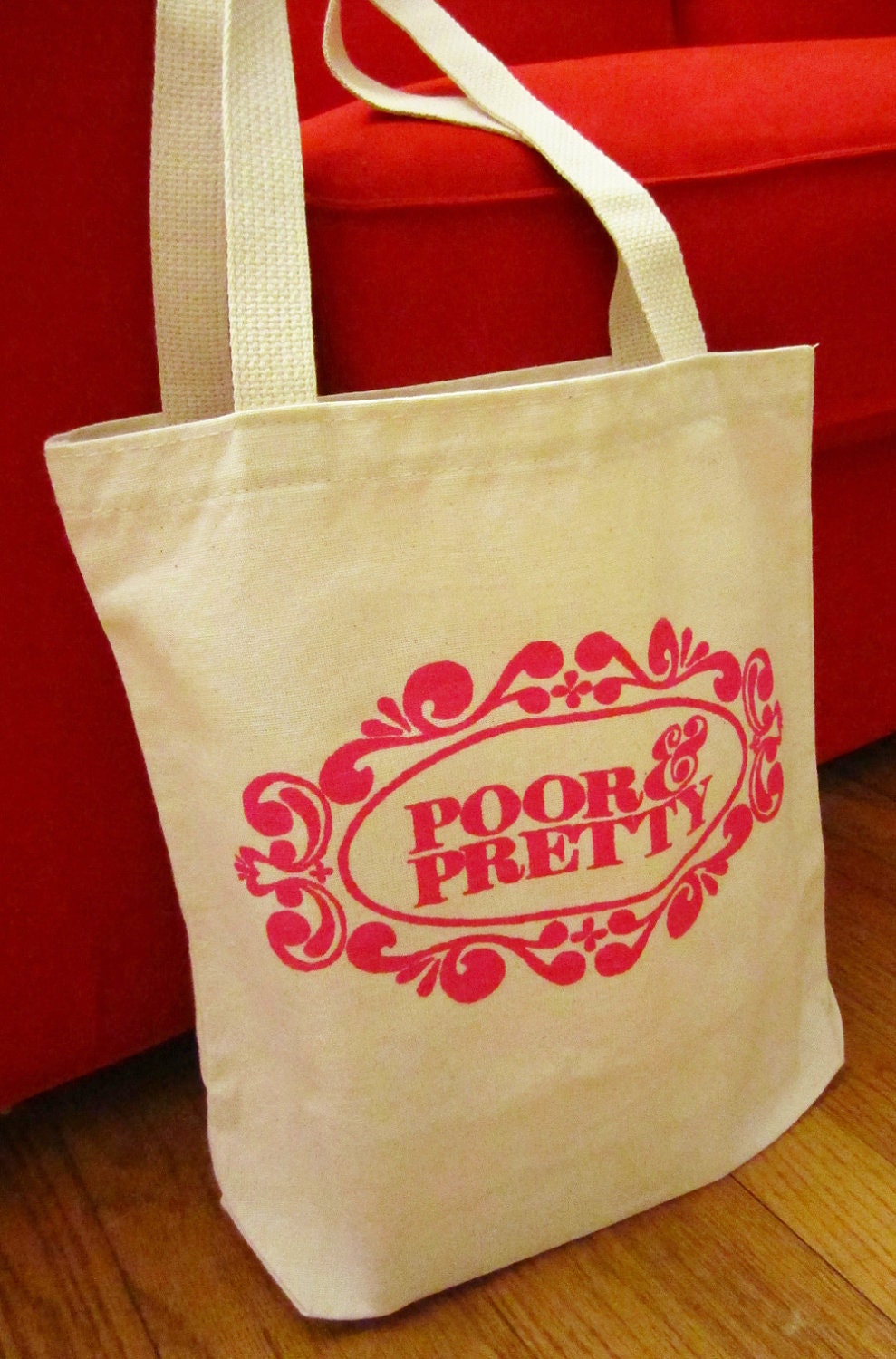 Poor & Pretty Logo Eco-Friendly Tote Bag