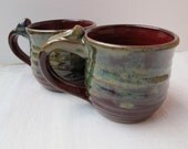 Pottery Coffe Mugs // Set of 2 Ceramic Mugs // Handmade Mugs for Christmas