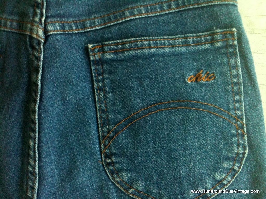 Vintage Jeans 1980s Chic Blue Jeans by runaroundsuevintage