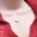 Personalized Jewelry Sterling Silver Two Peas In A Pod Layering Necklace - Custom Monogram Necklace