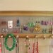 jewelry organizer jewelry holder jewelry display jewelry storage walnut hanging jewelry holder earring holder necklace holder