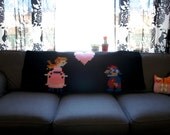 SALE // Princess Peach Hearts Mario Throw