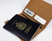 Passport Sleeve in Kraft Paper Color made from Washable Kraft Paper
