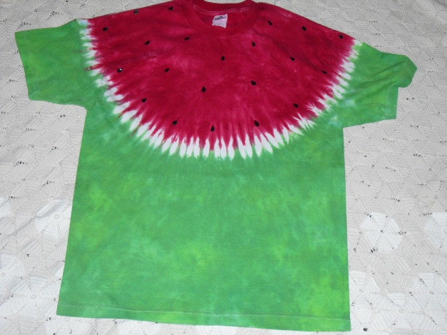 how to make a watermelon tie dye shirt