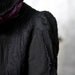 Deep Violet Purple Black Lace, Cotton Canvas, Large Skeleton Key, Patchwork Jacket with Skull and Cross Bone Pirate Cuffs, Corset, Hood