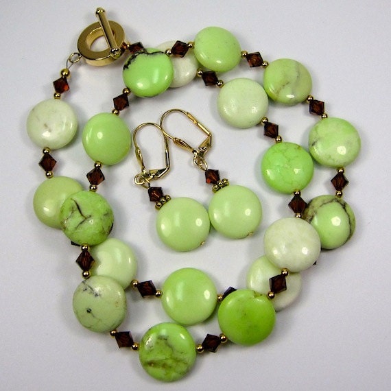 great design necklace earring combo etsy green necklace catju