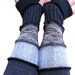 SHADES OF GRAY Charcoal and gray colored sleeves upcycled arm warmers
