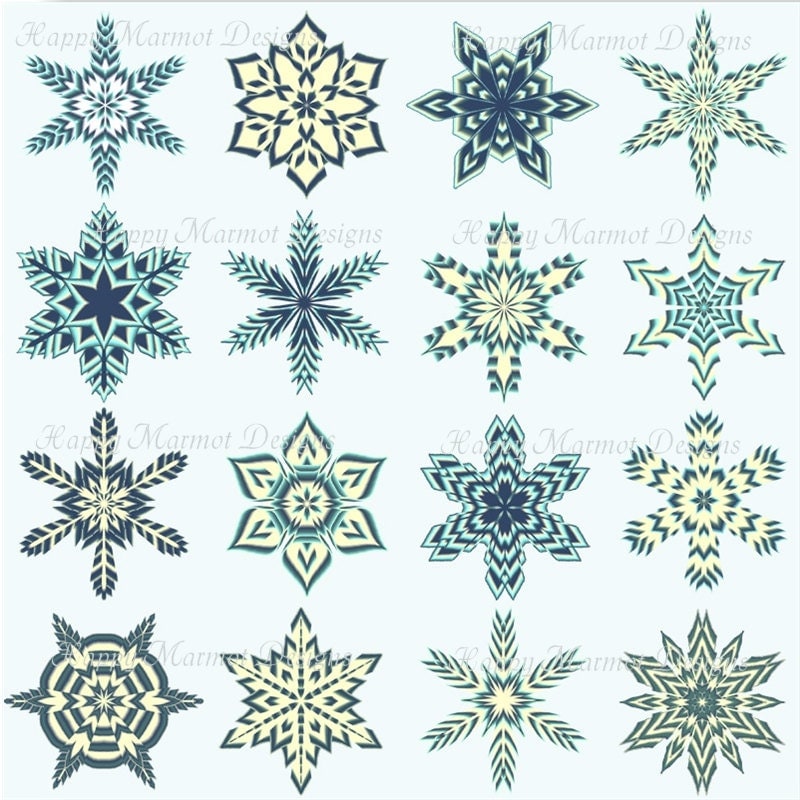 christmas clipart snowflakes - photo #37