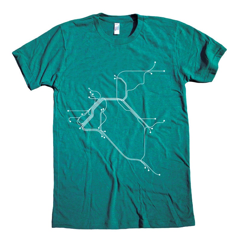 San Francisco Graphic Tee - Tri Evergreen/White