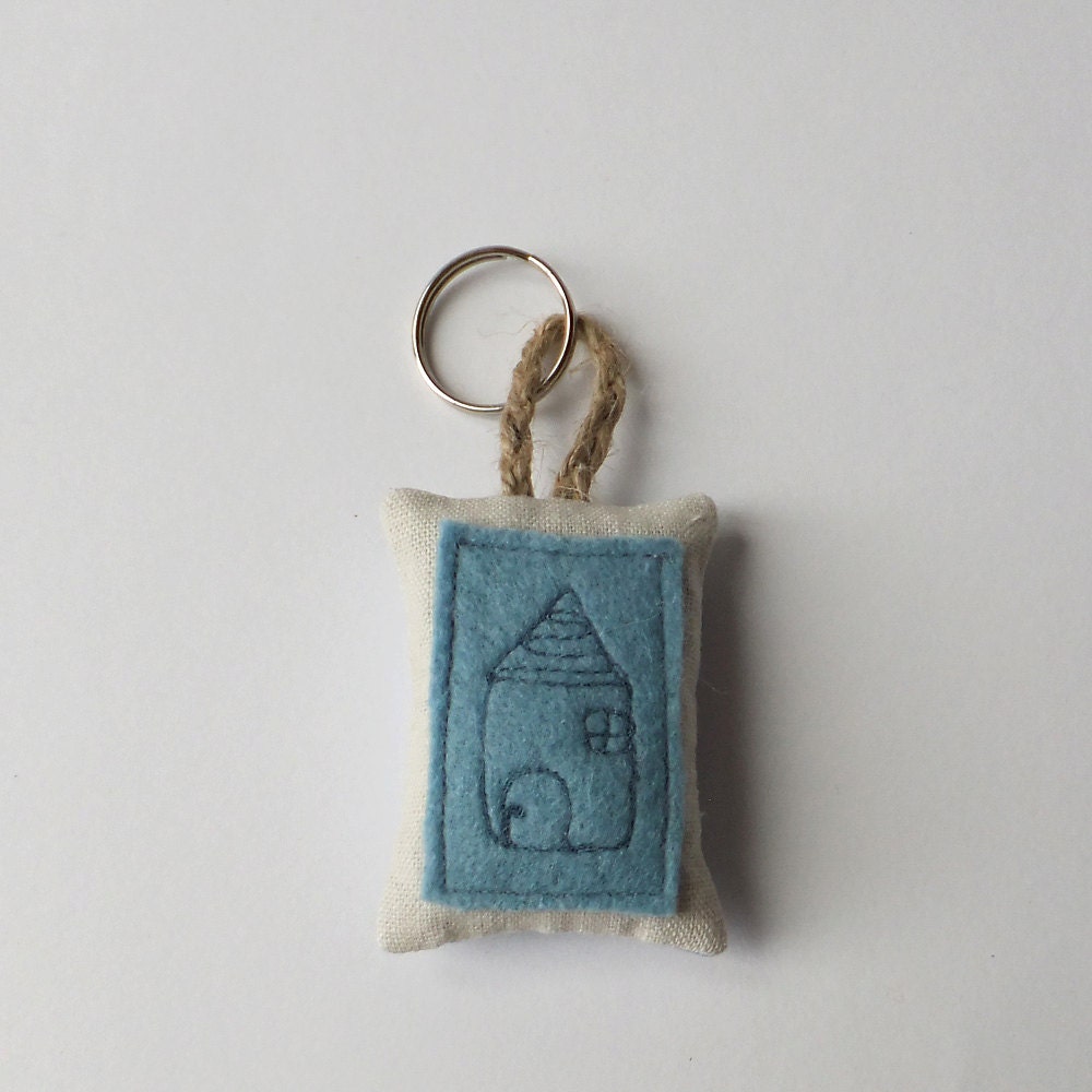 Little Blue House Lavender Stuffed Keyring