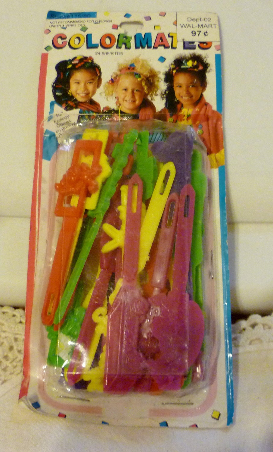 Vintage 80s Children's Hair Barrettes by RittenhouseSqVintage