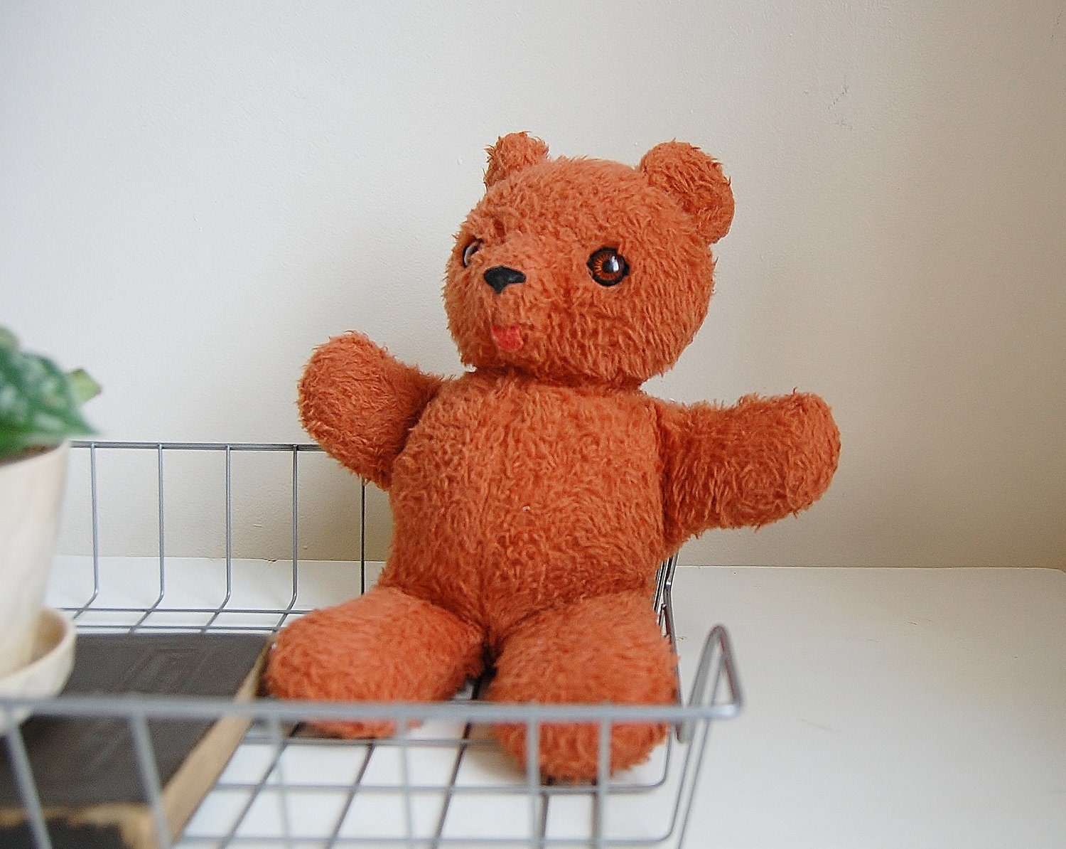 vintage wind up teddy bear