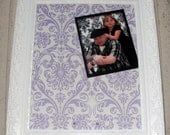 Antique Frame Decorative Lavender Damask Magnet Board- Nursery-Playroom-Shabby Chic Bedroom