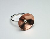 Copper Cup with Sterling Bead Ring