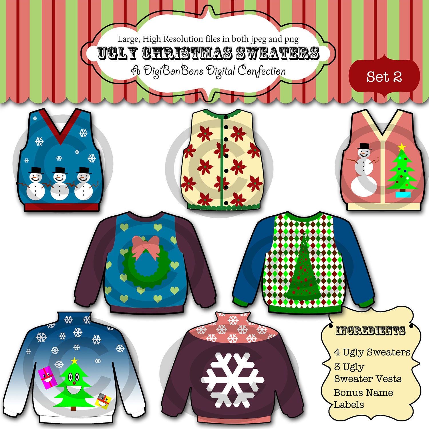 free ugly holiday sweater clip art - photo #24
