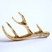 GOLD //// plated wild deer antler pin