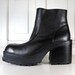 Vtg 90s Chunky Platform Chelsea Boots / Espresso Brown Boots / Women's Size 8.5 US - 39 Eur - 6 UK