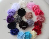 Mini Headband Set, Mini Shabby Flower Set - YOU Choose 2 Colors