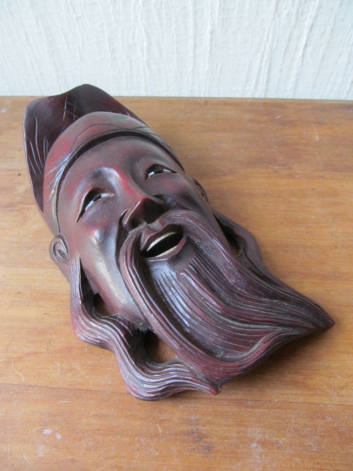 Vintage Chinese Rosewood Decorative Mask