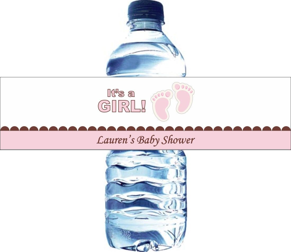30 Personalized Water Bottle Labels, Baby Shower, Birthday, etc - Waterproof and self stick Il_570xn