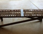 Reclaimed old sign table