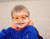 Reversible Superhero Mask - Available in 15 Colors for Boy or Girl - Satin Photography Prop or Halloween Costume