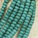 Turquoise Beads 6.7X4 mm Rondelle Gemstone Beads Natural Beads Strands