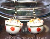 Lucky Cat Dangle Earrings