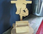 Wood GIRL Cross Picture Stand