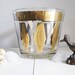 Vintage Mad Men Barware Ice Bucket Glass-ATOMIC Rockabilly Rat Pack Midcentury MOD Modern Retro-COOL 1950's 1960's