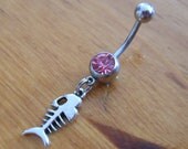 Belly Button ring - Bone Fish Belly Button Ring