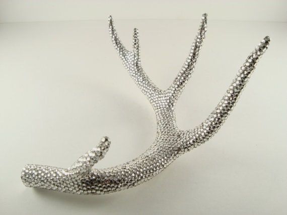 SWAROVSKI Crystal Rhinestone Deer Antler Art Sculpture