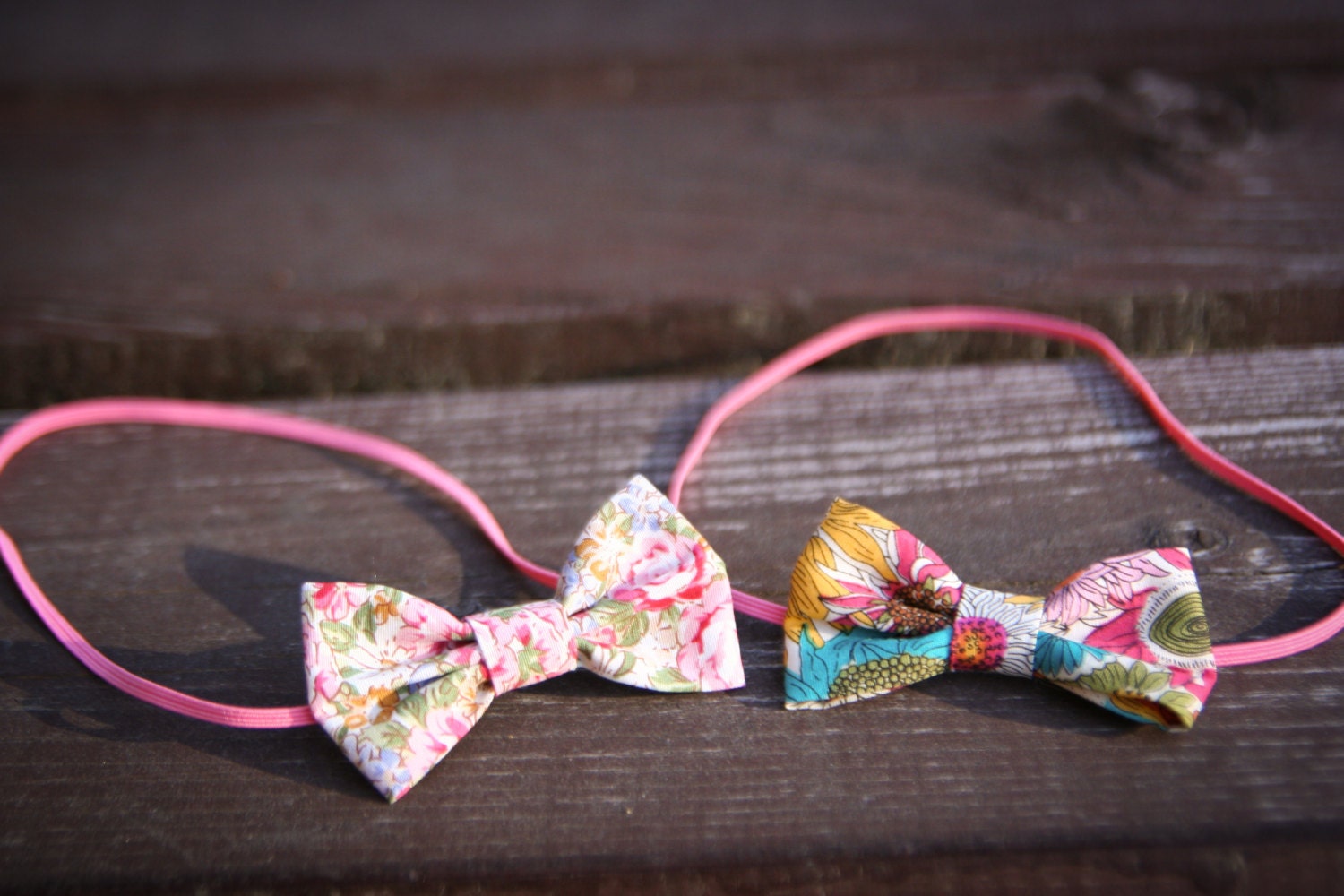 Baby bow headband - PICK 1 - toddler or child fabric bow headband or hair clip, newborn photo prop