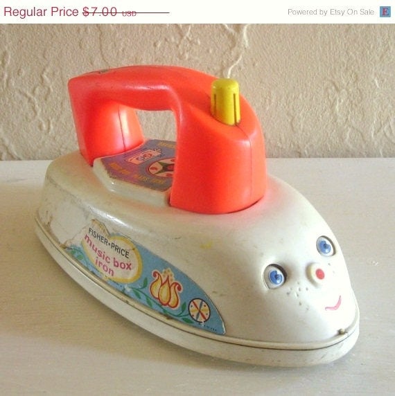 Vintage Fisher Price Music Box Iron Child by VintageNChic on Etsy