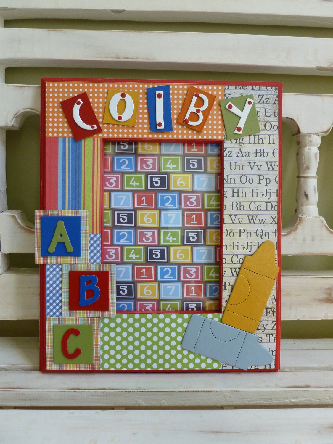 Preschool Kindergarten ABC School 5x7 Frame by DippityDaisy