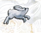 Rabbit Rabbit Bounds Ahead - A Print from the Rabbit Rabbit Series