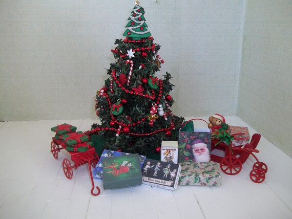 dollhouse miniature christmas tree and all the by dollhouse miniature christmas tree and all the by