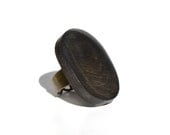 Black onyx statement Ring eco friendly jewelry stained wood cocktail ring wood jewelry bridesmaid gift Starlight Woods