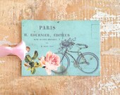 Gift Tag, French Gift Tag, Cottage, Bicycle, French Country, Stationery, Gift Packaging