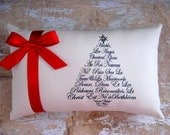 Christmas Pillow, Christmas Tree, French Country Pillow, French Country Home, Joyeux Noel, Home Decor, Decorative Pillows