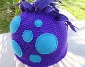 Baron Nashor -ish League of Legends Inspired Handmade Hat with Teeth :  MOBA Video Game -ish Monster Crochet Beanie Hat