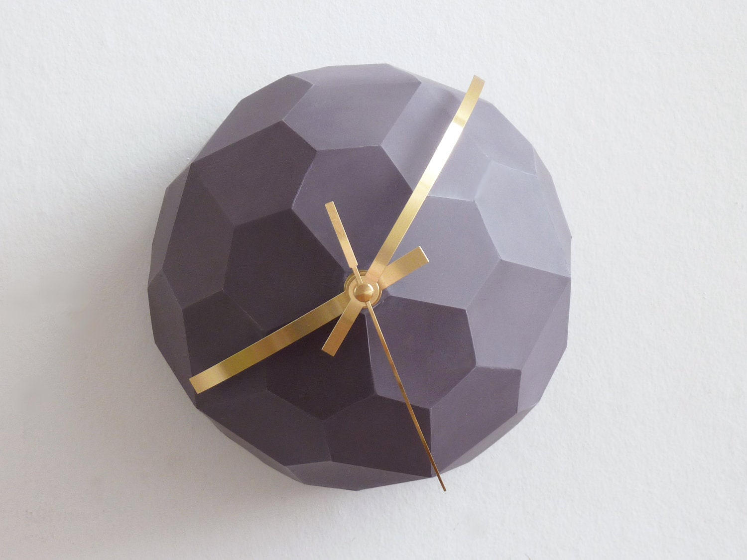 Polyhedra Globe Wall Clock - RawDezign