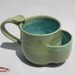 Teabag Mug - Green and Seafoam