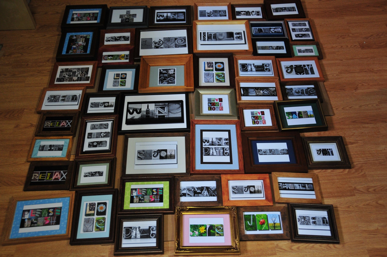 ALPHABET photo letter art custom made word (digital copy)