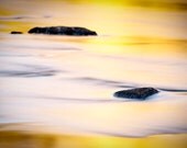 Water Art - Yellow Home Decor - Abstract Nature Color Artwork - Fine Art Photography