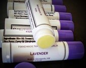 Less Shiny Natural Lavender Lip Balm With Essential Oil and Shea Butter