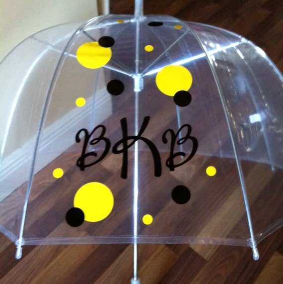 Personalized Clear Dome Umbrella Adult by younameitpersonalize