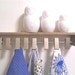 Scarf Holder Wall Mounted Wooden Shelf