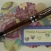 Hand turned Ink Pen Classic Style Handcrafted from Black Maple with Chrome Hardware 301M