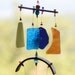 WIND DANCER, Handmade Recycled Beach Glass Wind Chime "One of a Kind", Wind Chime